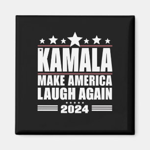 Kamala Make America Lach weer Amerikaanse vlag 202 Magneet
