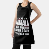 Kamala Make America Lach weer Amerikaanse vlag 202 Schort (Insitu)