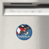 Kamala met adelaar en vlag magneet (Insitu (Vaatwasser))