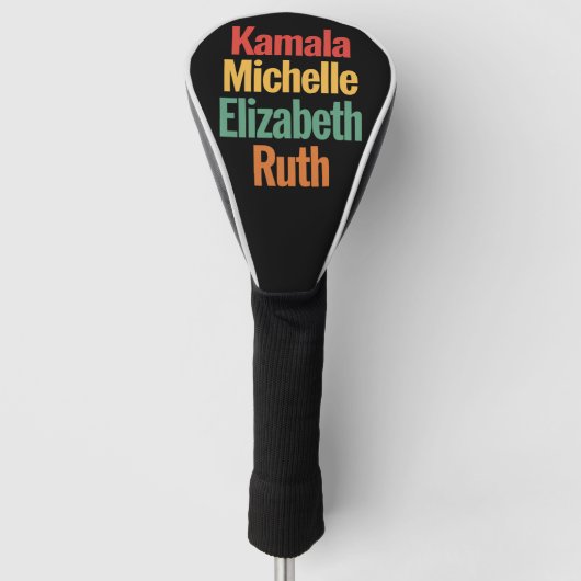Kamala Michelle Elizabeth Ruth Feministisch politi Golfheadcover (Voorkant)