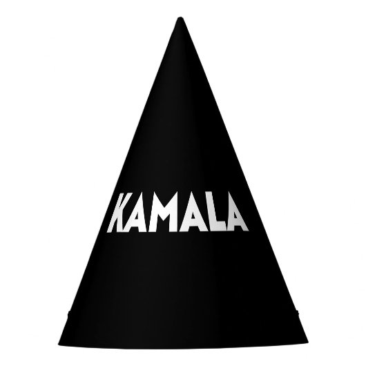 Kamala moderne gedurfde typografie minimalistisch feesthoedjes (Voorkant)