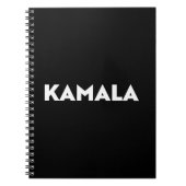 Kamala moderne gedurfde typografie minimalistisch  notitieboek (Voorkant)