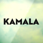 Kamala moderne gedurfde typografie minimalistisch  raamsticker (Vel 3)
