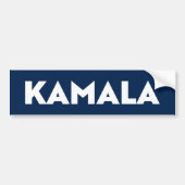 Kamala moderne gedurfde typografie minimalistische bumpersticker (Voorkant)