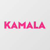 Kamala moderne gedurfde typografie minimalistische raamsticker (Vel)