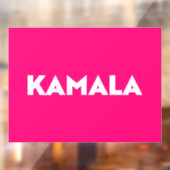 Kamala moderne gedurfde typografie minimalistische raamsticker (Vel 2)