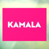 Kamala moderne gedurfde typografie minimalistische raamsticker (Vel 3)