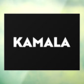 Kamala moderne gedurfde typografie wit en zwart raamsticker (Vel 3)
