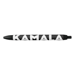 Kamala moderne gedurfde typografie wit en zwart zwarte inkt pen