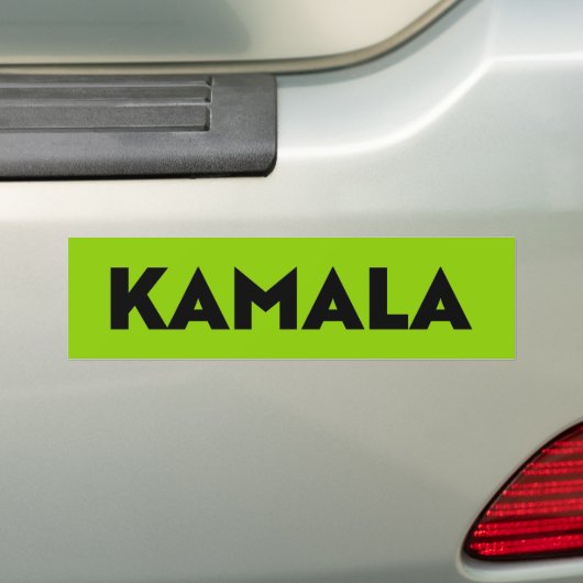 Kamala moderne gedurfde typografie zwarte groene v bumpersticker (Op auto)