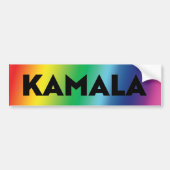 Kamala moderne typografie gradiënt regenboog lgbt bumpersticker (Voorkant)