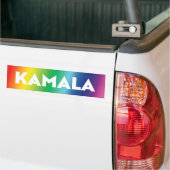 Kamala moderne typografie gradiënt regenboog trots bumpersticker (Op Truck)