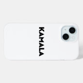 Kamala moderne typografie minimalistisch zwart wit Case-Mate iPhone case (Achterkant (horizontaal))
