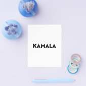 Kamala moderne typografie minimalistisch zwart wit flyer (Enkel)