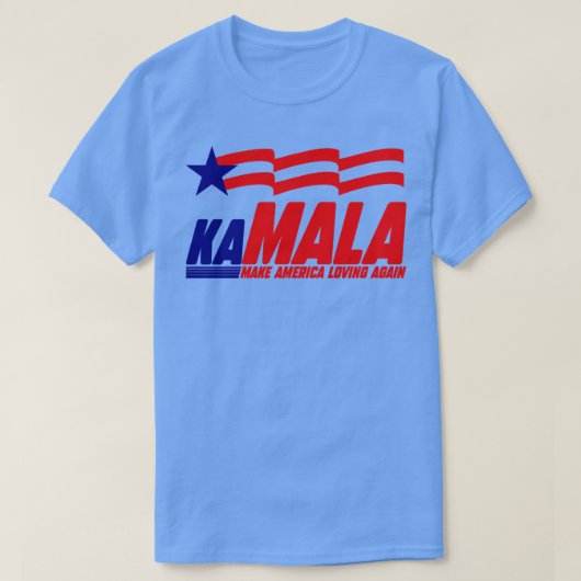 KAMALA opnieuw verliefd T-shirt (Design voorkant)