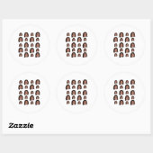 Kamala Pattern Ronde Sticker (Vel)