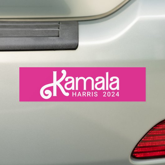 Kamala Pink 2024 Bumpersticker (Op auto)