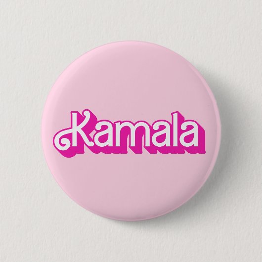 Kamala Pink Ronde Button 5,7 Cm (Voorkant)