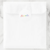 Kamala Pride Signature Ronde Sticker (Tas)