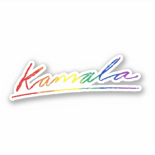 Kamala Pride Signature Sticker (Voorkant)