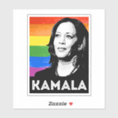 KAMALA PRIDE VLAG STICKER (Vel)