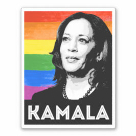 KAMALA PRIDE VLAG STICKER
