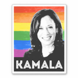 KAMALA PRIDE VLAG STICKER