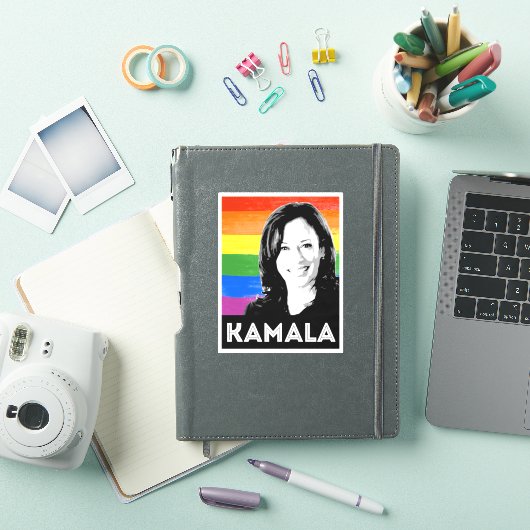 KAMALA PRIDE VLAG STICKER (iPad Cover)