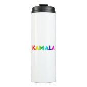 Kamala regenboog gradiënt moderne typografie trots thermosbeker (Voorkant)