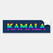 Kamala regenboog typografie lgbt gay pride marine bumpersticker (Voorkant)
