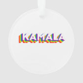 Kamala Retro Pride Ornament (achterkant)