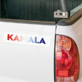 Kamala rood wit blauw typografie patriottisch bumpersticker (Op Truck)