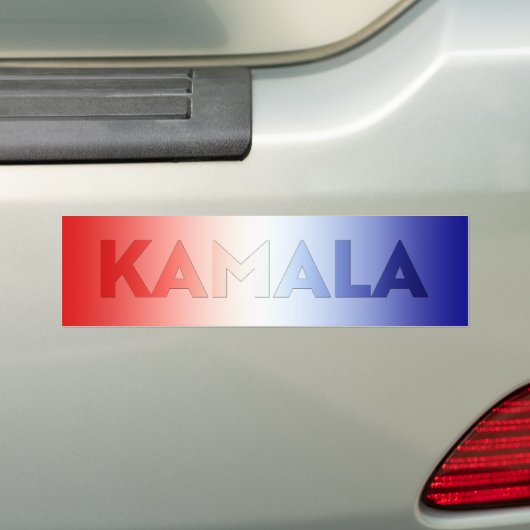 Kamala rood wit blauw typografie patriottisch bumpersticker (Op auto)