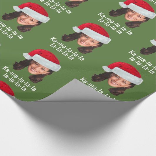 Kamala Santa Hat - Biden Harris 2020 grappige vaka Cadeaupapier (Hoek)
