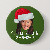 Kamala Santa Hat - Biden Harris 2020 grappige vaka Ronde Button 7,6 Cm (Voorkant)