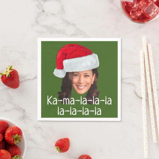 Kamala Santa Hat Biden Harris 2020 grappige vakant Servet (Insitu)