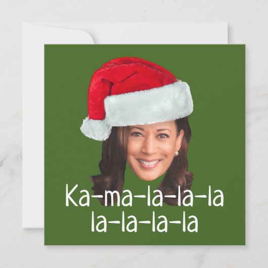 Kamala Santa Hat - Harris 2024 grappige vakantie (Voorkant)