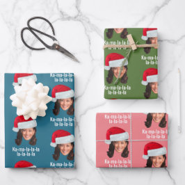 Kamala Santa Hat - Harris grappige vakantie Inpakpapier Vel