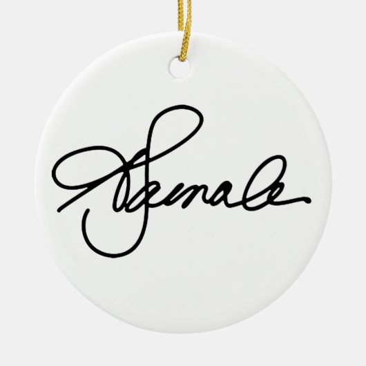 KAMALA Signature Keramisch Ornament (Voorkant)