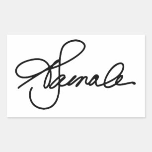 KAMALA Signature Rechthoekige Sticker