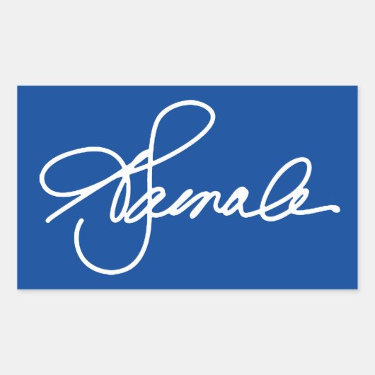 KAMALA Signature Rechthoekige Sticker (Voorkant)