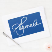 KAMALA Signature Rechthoekige Sticker (Envelop)
