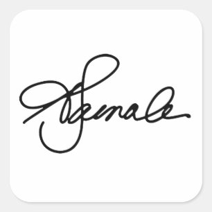 KAMALA Signature Vierkante Sticker