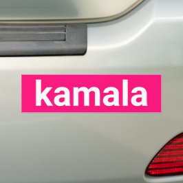 Kamala Simple Minimalist Modern Hot Pink Bumpersticker