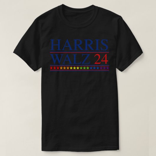 Kamala Tim Walz Pride 2024 1 T-shirt (Design voorkant)