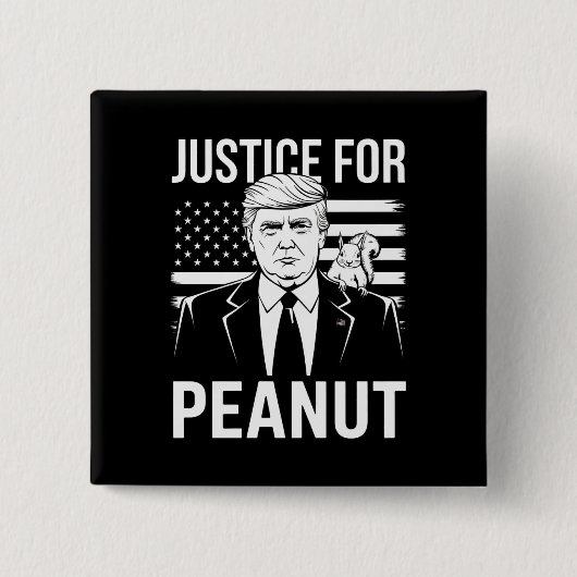 Kamala Trump 2024 Verkiezingen Ik heb niet op hem  Vierkante Button 5,1 Cm (Voorkant)