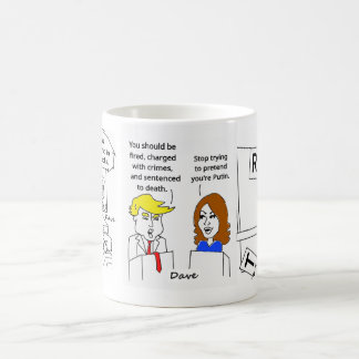 KAMALA TRUMP CARTOONS CUP KOFFIEMOK