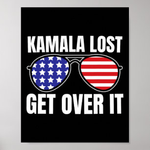 Kamala Verloren Kom Er Overheen Funny Trump Overwi Poster