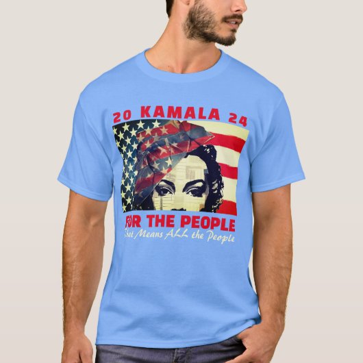 Kamala voor de mensen 2024 T-shirt (Voorkant)