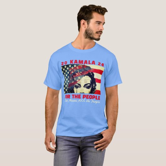 Kamala voor de mensen 2024 T-shirt (Voorkant volledig)
